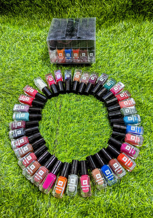 36 PCS PEEL OFF NAIL POLISH PACK
