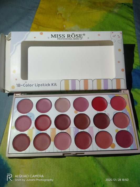 18 COLOUR LIPSTICK PALLET