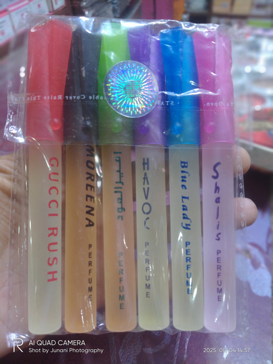 6 PCS MINI PEN SIZE PERFUME SET,LONG LASTING PERFUMES