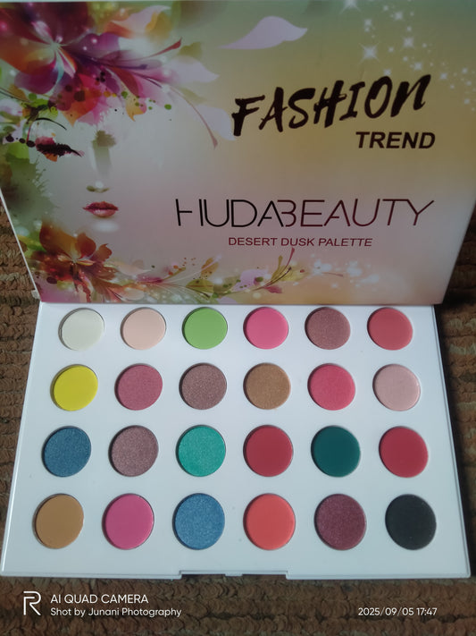 HUDA BEAUTY FASHION EYESHADOW 12 MATTE +12 SHIMMER SHADES EYESHADOW PALLET