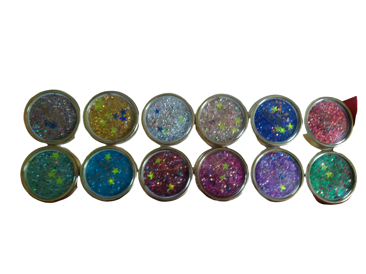 12 SHADES CREAMY CHUNKS GILITER EYESHADOW PACK