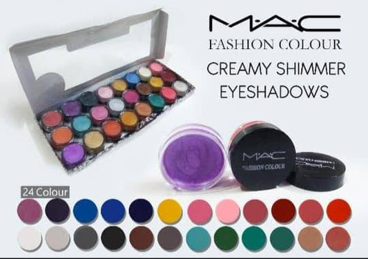 24 SHADES METALLIC CREAMY EYESHADOW PACK